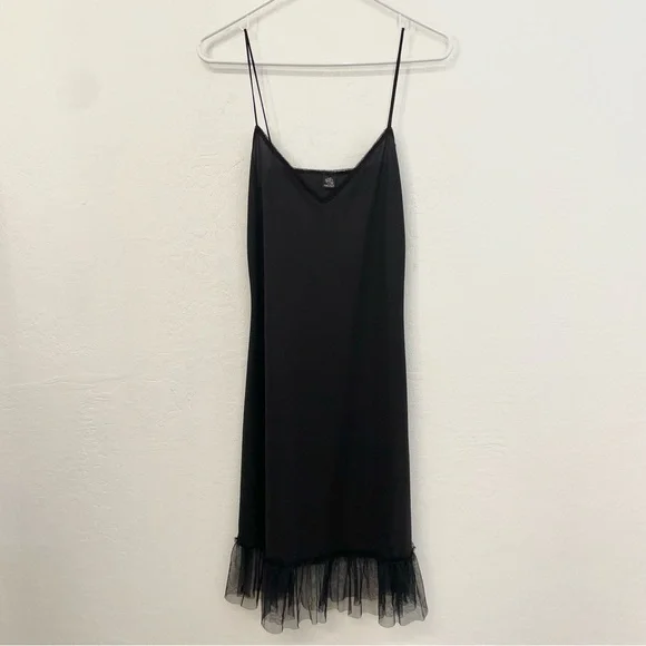 Only Hearts- Black & beige Lace Dress with Black Underlayer Slip-M - Picture 14 of 16